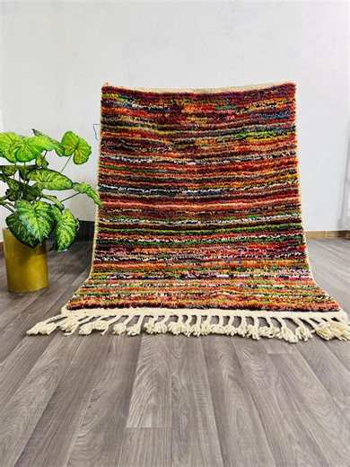 Authentic Azilal Wool Rug Handmade in Morocco | Colorful Berber Rug | Modern Tribal Moroccan Carpet | Boho Home Decor- Custom - Etsy