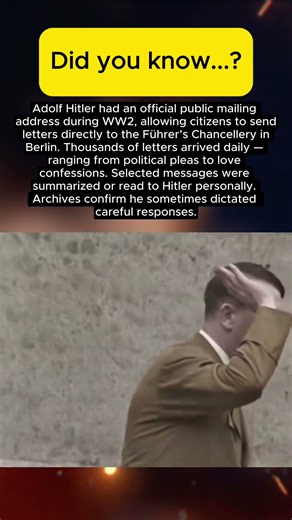 Hitler’s Mail: The Letters He Personally Read