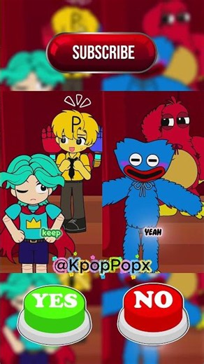 Yes Or No? Lily Vs Kissy Missy Pop Star Show! Poppy Playtime 🎉 #poppplaytime #huggywuggy #animation