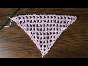 crochet mesh triangle