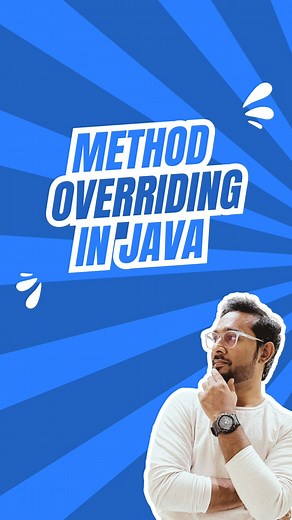 Avinash Pingale on Instagram: "Master the Art of Method Overriding in Java! 🚀 Ever wondered how Java allows child classes to redefine parent class methods? 🤔 That’s the power of Method Overriding! In this reel, I’m explaining: ✅ What method overriding is. ✅ How it enables runtime polymorphism. ✅ Key rules and best practices to ace your coding game. 📌 Pro Tip: Always use Override for cleaner, error-free code! Stay tuned to level up your Java skills and crack those tricky interview questions! �