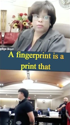 “Fingerprint Expert Takes the Stand”