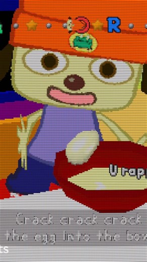Crack crack crack the egg into the bowl · PaRappa the Rapper (PlayStation, NanaOn-Sha, 1996) #retrogaming #nostalgia #shorts | NoSoloBits