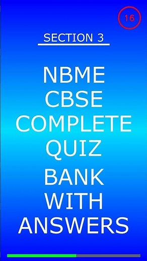 Nbme Cbse Complete Quiz Bank With Answers Video