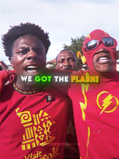 iShowSpeed Races The Flash ⚡️💀 #ishowspeed #flash #race