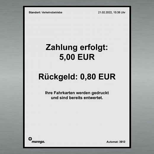Neue mobile Fahrkartenautomaten in MVB Fahrzeugen