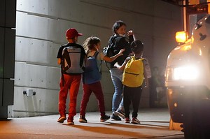 Drone footage of migrants crossing the U.S.-Mexico border in Texas