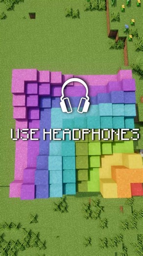 Minecraft Concrete Powder Wave 🌊 Most Satisfying Build Ever