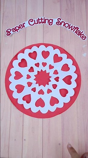 📄❄️ How to Make an Easy Paper Cutting Snowflake – Simple Step-by-Step Paper Craft Idea!