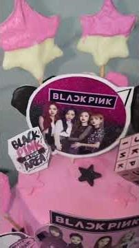 Blackpink chocolate theme cake 🖤🩷