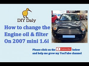Engine oil & filter change on a MINI Cooper 1.6i (R56)