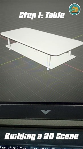 Blender 3D Modeling Process | Creating a Table #3danimation