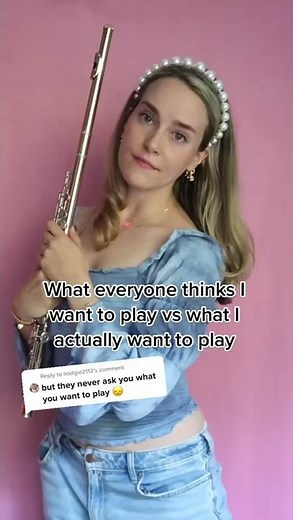 what everyone thinks I want to play vs what I actually want to play on flute