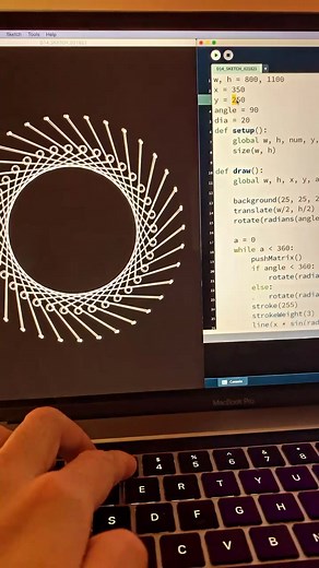 Coding practice! #generativeart #creativecodes #creativecoding #pythonprogramming #pythoncoding #processing #codeart #creativecodeart #motiongraphics