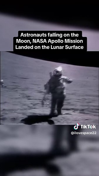 Astronauts Falling on the Moon | NASA Apollo Mission