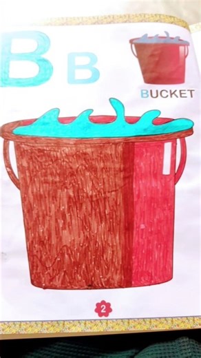 Bucket colour drawing 🪣 ||#youtubeshorts #video #short #drawing #coloursdrawing