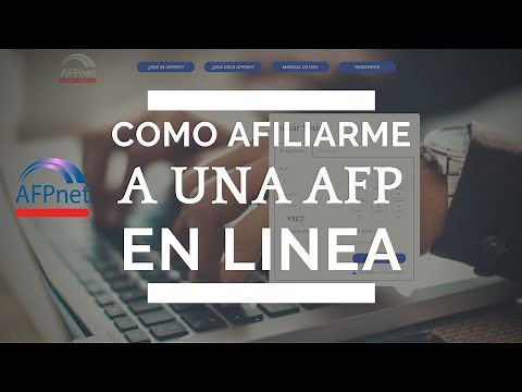 Affiliation of a worker to the AFP through AfpNet