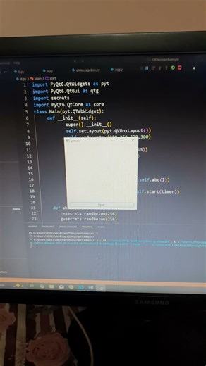 Python | PyQt6 'generate random color' | CodeLearning