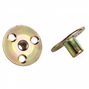 [Hot Item] Yellow Zinc Plating Rock Climbing Round Base T Nuts with Three Holes