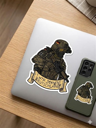 German KSK Special Forces Sticker, Wir Dienen Deutschland Vinyl Decal - Etsy