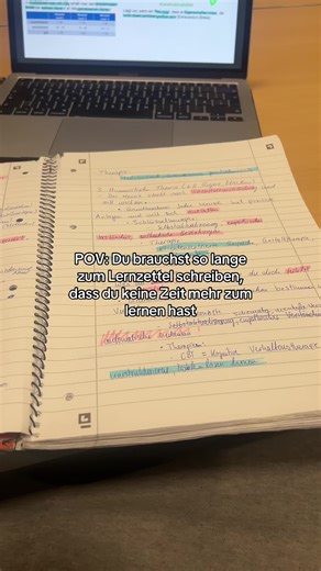 Ohne eigene Lernzettel ist halt auch schwer zu lernen #study #uni #studieren #fy