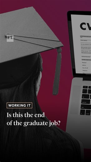 Financial Times on Instagram: "Entry-level jobs are disappearing.⁠ ⁠ The promise of AI’s workplace abilities and economic uncertainties have caused many companies to take pause while graduate-level unemployment is at an all-time high. What will the future of work look like if there are fewer starter jobs and middle management positions? ⁠ ⁠ Tap the link in our bio to watch the full film."