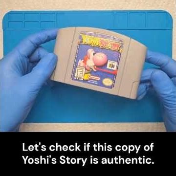 Yoshi's Story Authenticity Check #n64 #nintendo64 #yoshi #retrogaming #retrogame #retrogames