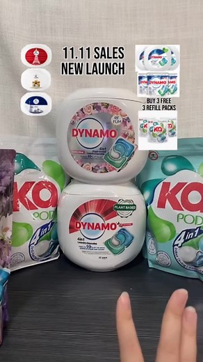 [NEW LAUNCH] DYNAMO x ar FÜM 4in1 Plant Based Laundry Capsules 52 Pods x 1 Tubs
