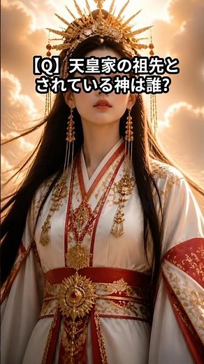 【Q】 【日本神話】天皇の祖先は誰？天照大神と天孫降臨の謎#歴史#ショート#解説