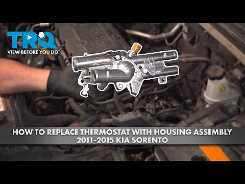 How to Replace Thermostat with Housing Assembly 2011-2015 Kia Sorento