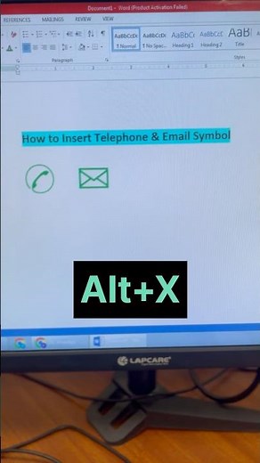 How to Insert Phone & Email Icons in Microsoft Word