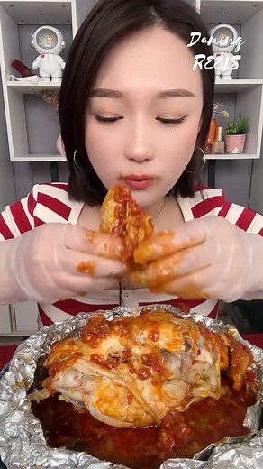 Mukbang Chinese Spicy Kiln Chicken Challenge掠 #chicken #kfc #spicychicken #mukbang #spicyfood #chinesefood | Daning Reels | Facebook