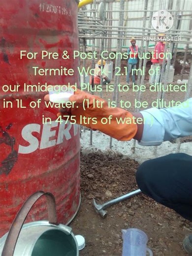 Anti termite control work for new structure #civilengineering #construction #sitecivil#civilengineer