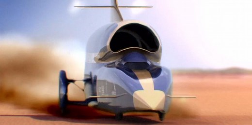 This supersonic car is built to go faster than the speed of sound