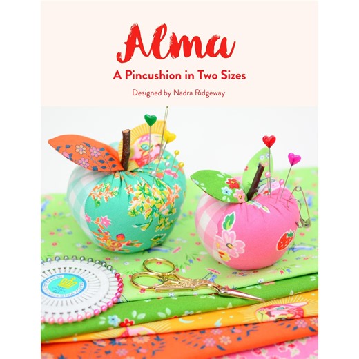 Alma Apple Pincushion Sewing Pattern in Two Sizes | PDF Download - Etsy