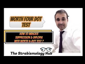 Worth Four Dot Test| Red green filters| Indication of Suppression & Diplopia with Worth 4 Dot Test