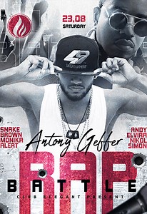 White Modern Rap Battle Free Flyer Template PSD | by Elegantflyer