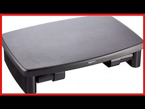 Amazon Basics Adjustable Computer Monitor Riser Desk Stand