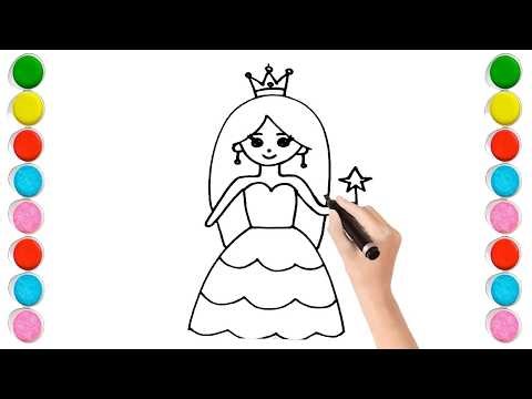 How to draw a cute fairy step by step for kids drawing !!
