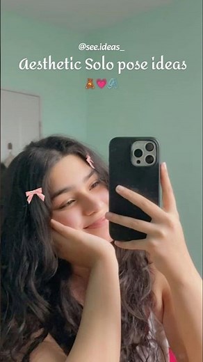 Soft Girl Aesthetic | Cute Solo Vibes | Aesthetic Mirror Look |Solo but Cute selfie pose #shorts