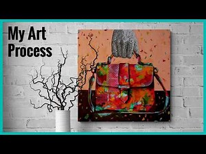 How I Created This Bold Mixed Media Collage Painting