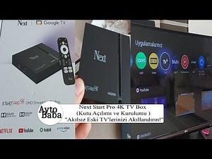 Next Start Pro 4K TV Box (Kutu Açılımı ve Kurulumu ) "Akılsız Eski TV'lerinizi Akıllandırın!"