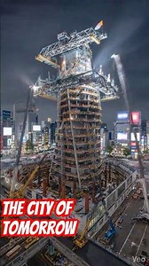 Neo-Tokyo Spire: Futuristic Tower Built From Scratch in 60s