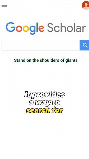 Introduction to Google Scholar👨‍🎓A Scholarly Guide #shorts #research #googlescholar #search