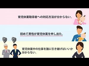 中小企業における従業員の育児休業取得・復帰を支援します！