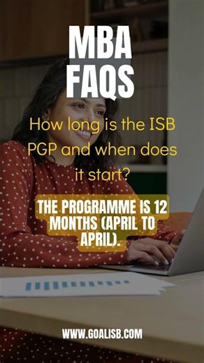How long is the ISB PGP and when does it start?