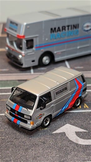 This Martini Porsche Volkswagen bus is insane good. Diecast Car model.