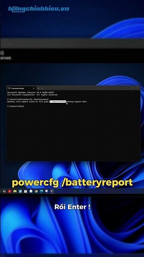 30 giây kiểm tra ngay độ chai pin laptop ‼️
