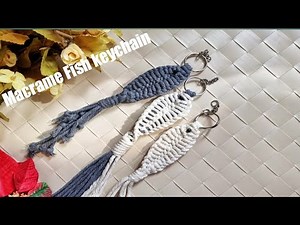 How to make macrame fish keychain?