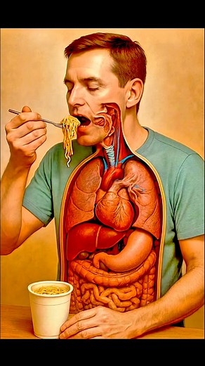 514K views · 3.7K reactions | What happen to your internal organ when you eat Noodles #fblifestyle #3d #noodles #NoodleLovers | Medical Diary | Facebook